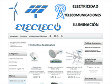 Tablet Screenshot of elecleco.com